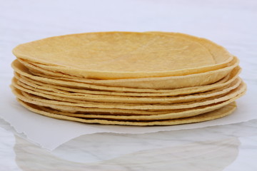 Delicious mexican corn tortillas