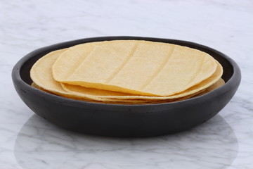 Delicious mexican corn tortillas