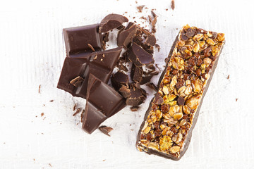 cereal bar with chocolate