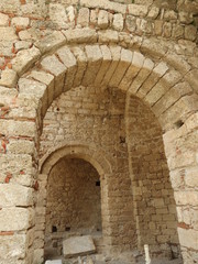 Grèce - Rhodes - Lindos - Ruines de l’église byzantine