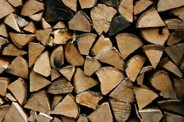 log wood background.