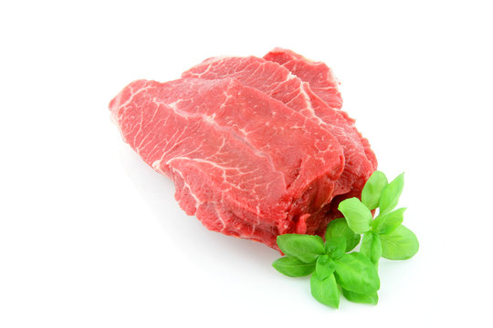 Raw piece of beef.