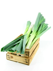 Fresh leek (Allium ampeloprasum).