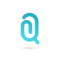 Letter Q clip logo icon design template elements