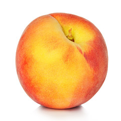Peach isolated on white background