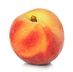 Peach isolated on white background