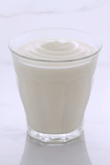 Vintage retro styling yogurt