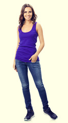 Obraz premium Happy smiling young woman
