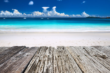 Beautiful beach at Seychelles