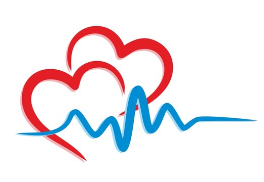 heart Logo with the cardiogram.