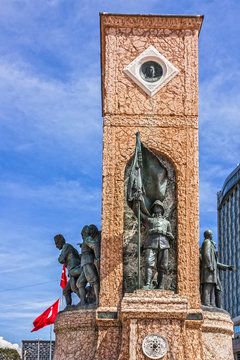 Taksim Monument of the Republic, Istanbul, Turkey
