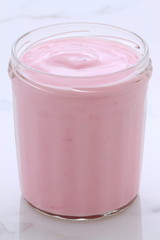 Vintage retro style yogurt