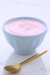 vintage greek strawberry yogurt