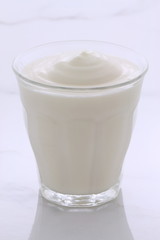 Vintage retro styling yogurt