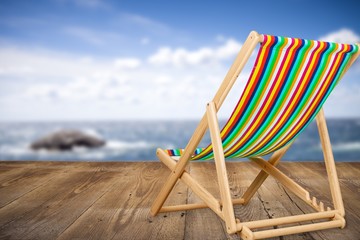 Fototapeta na wymiar Background, beach, chair.