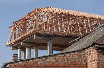 construction of a private house.