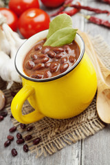 Soup with red bean