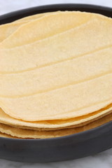 Delicious mexican corn tortillas