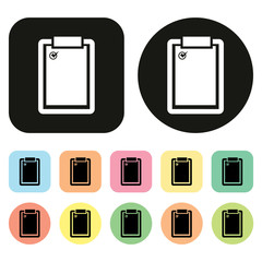 Medical document icon. Hospital icon. Vector