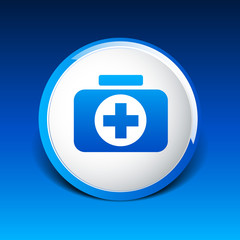 Vector circle icon on gray background. Eps 10