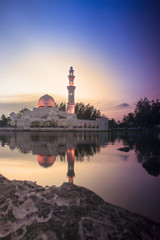 Beautiful Mosque in Glorius Sunset