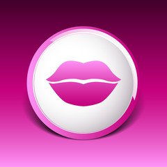 kiss lips vector lipstick icon passion symbol people female 