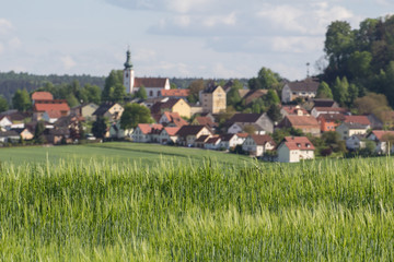 Bavarian village in Spring