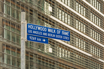 Obraz premium Hollywood Walk of Fame am Potsdamer Platz, Berlin