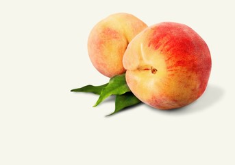 Peach, Isolated, Fruit.