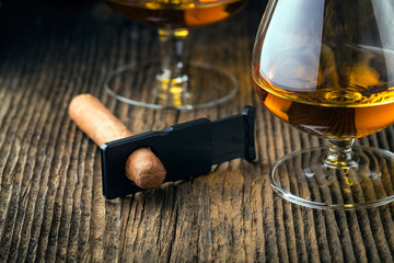 quality cigars and cognac