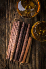 quality cigars and cognac