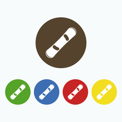 Simple icon snowboard.