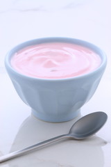 vintage greek strawberry yogurt