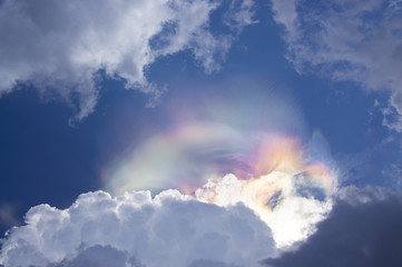 Fototapeta na wymiar Cloud Iridescence