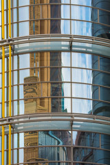 Detail eines Hochhauses am Potsdamer Platz, Berlin