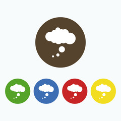 Simple icons clouds.