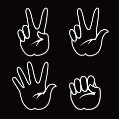 Collection Vector Hand Icon