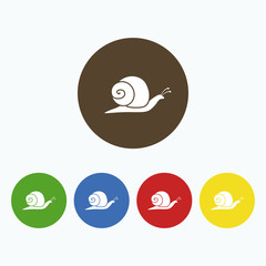 Simple icon snails.
