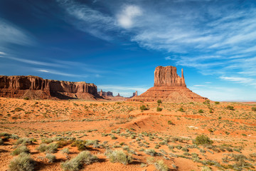 Beautiful rocks in desert, Monument Valley, Utah, USA