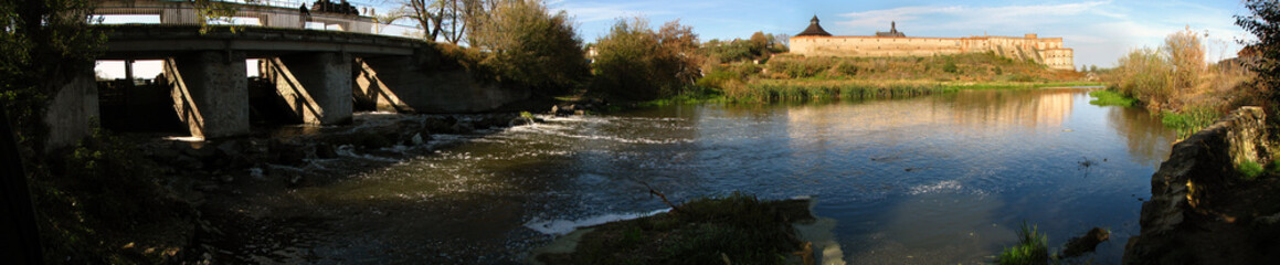 West Ukraine - Medzhybizh castle panorama