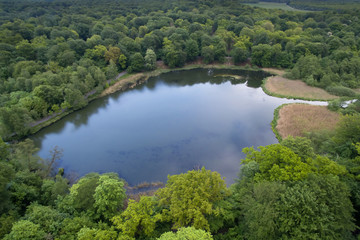 Obraz premium Aerial view of Stampedam, Denmark