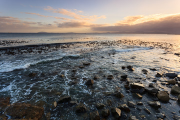 Seascape and wave in Cape Town, South Africa.