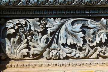 Fresco Hindu temple complex in Bali, indonesia