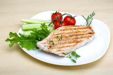 Grilled turkey steak