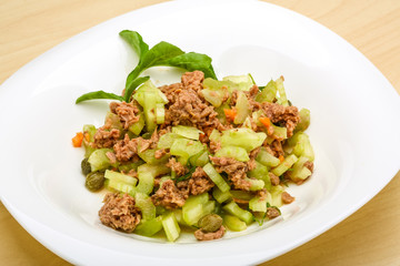 Tuna and celery salad