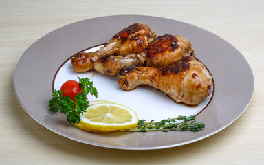 Roasted chicken legs