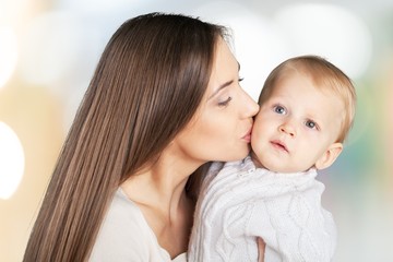 Mother, mom, smiling.