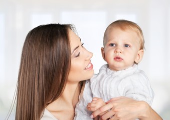 Mother, mom, smiling.