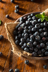 Fresh Raw Organic Blueberries