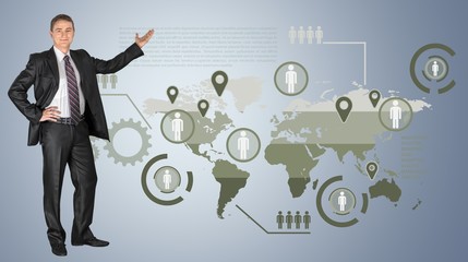 Men, Business, Presentation.